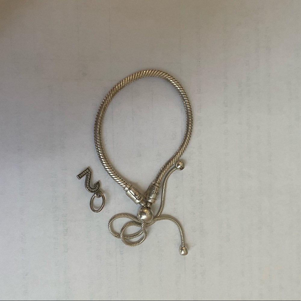 Pandora adjustable charm bracelet